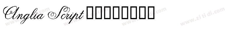 Anglia Script 普通西方字体转换